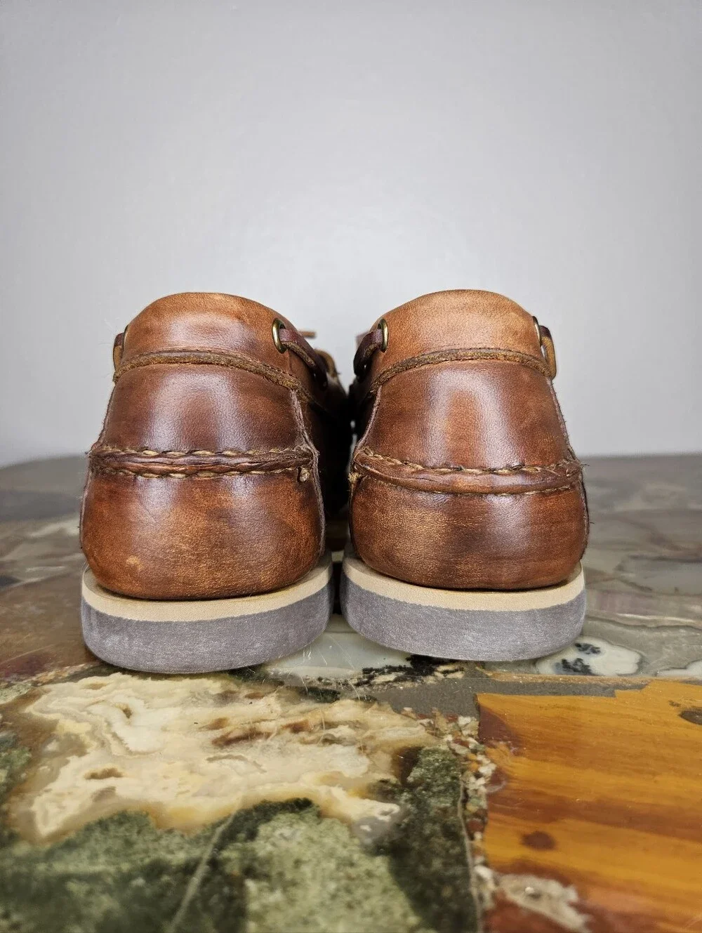 ALLEN EDMONDS FORCE 10 PORT WASHINGTON BOAT SHOES MEN'S SIZE 12 D
